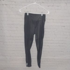 Puma Black and Gray Patterned Leggings
